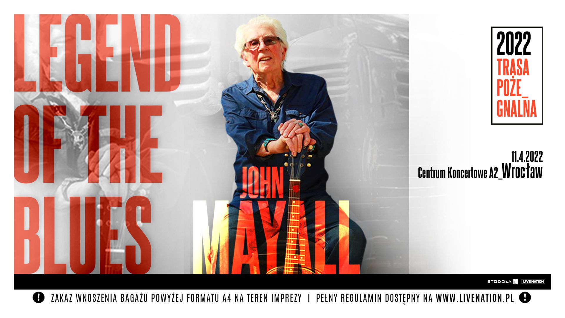 Bilety kolekcjonerskie - John Mayall