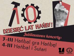 Bilety na wydarzenie Hańba! & Sutari, czyli Osty i ciernie • koncert jubileuszowy #2 Hańba! & Sutari, czyli Osty i ciernie • koncert jubileuszowy #2 - bilety