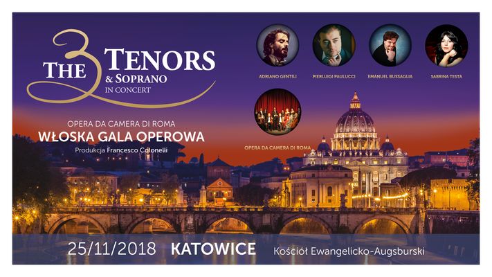 Bilety kolekcjonerskie - The 3 Tenors & Soprano