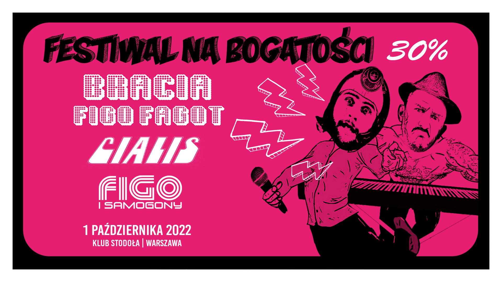 Bilety kolekcjonerskie - Bracia Figo Fagot + Cjalis + Figo i Samogony