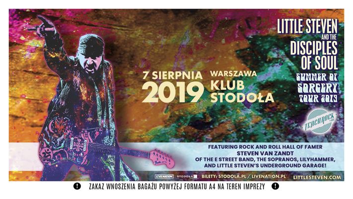 Bilety kolekcjonerskie - Little Steven & The Disciples of Soul
