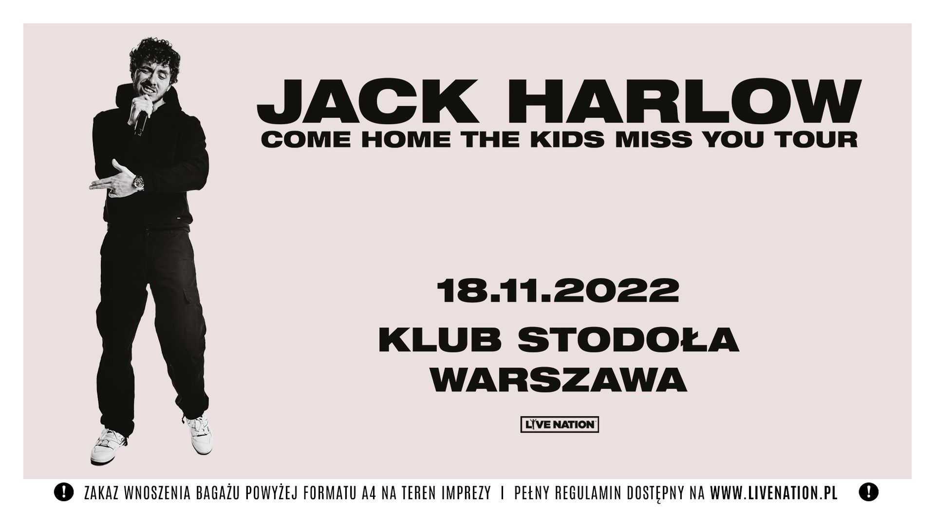 Bilety kolekcjonerskie - Jack Harlow