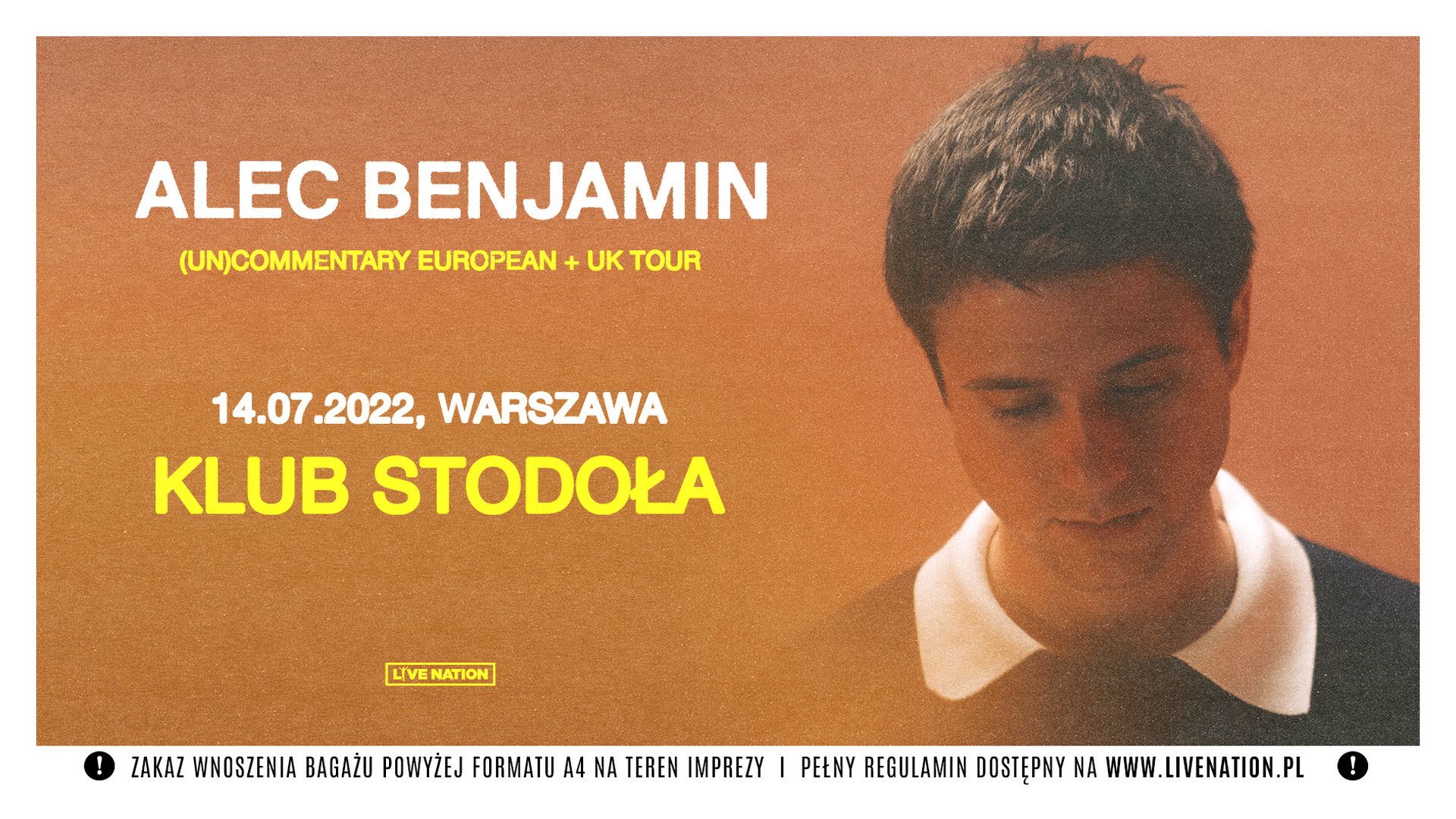 Bilety kolekcjonerskie - Alec Benjamin