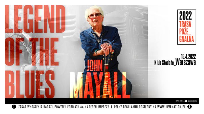 Bilety kolekcjonerskie - John Mayall