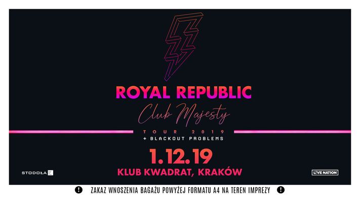 Bilety kolekcjonerskie - Royal Republic