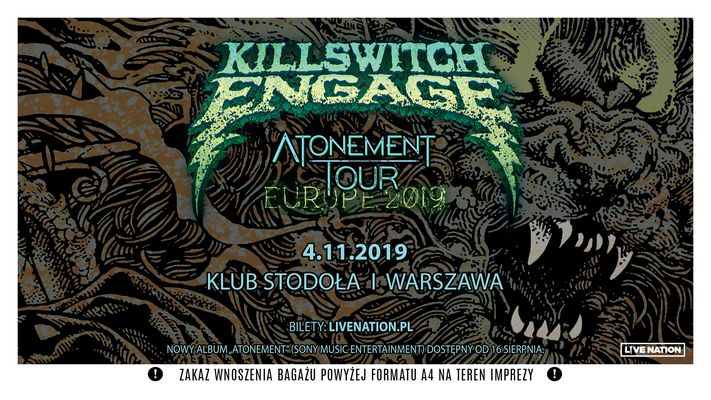 Bilety kolekcjonerskie - Killswitch Engage