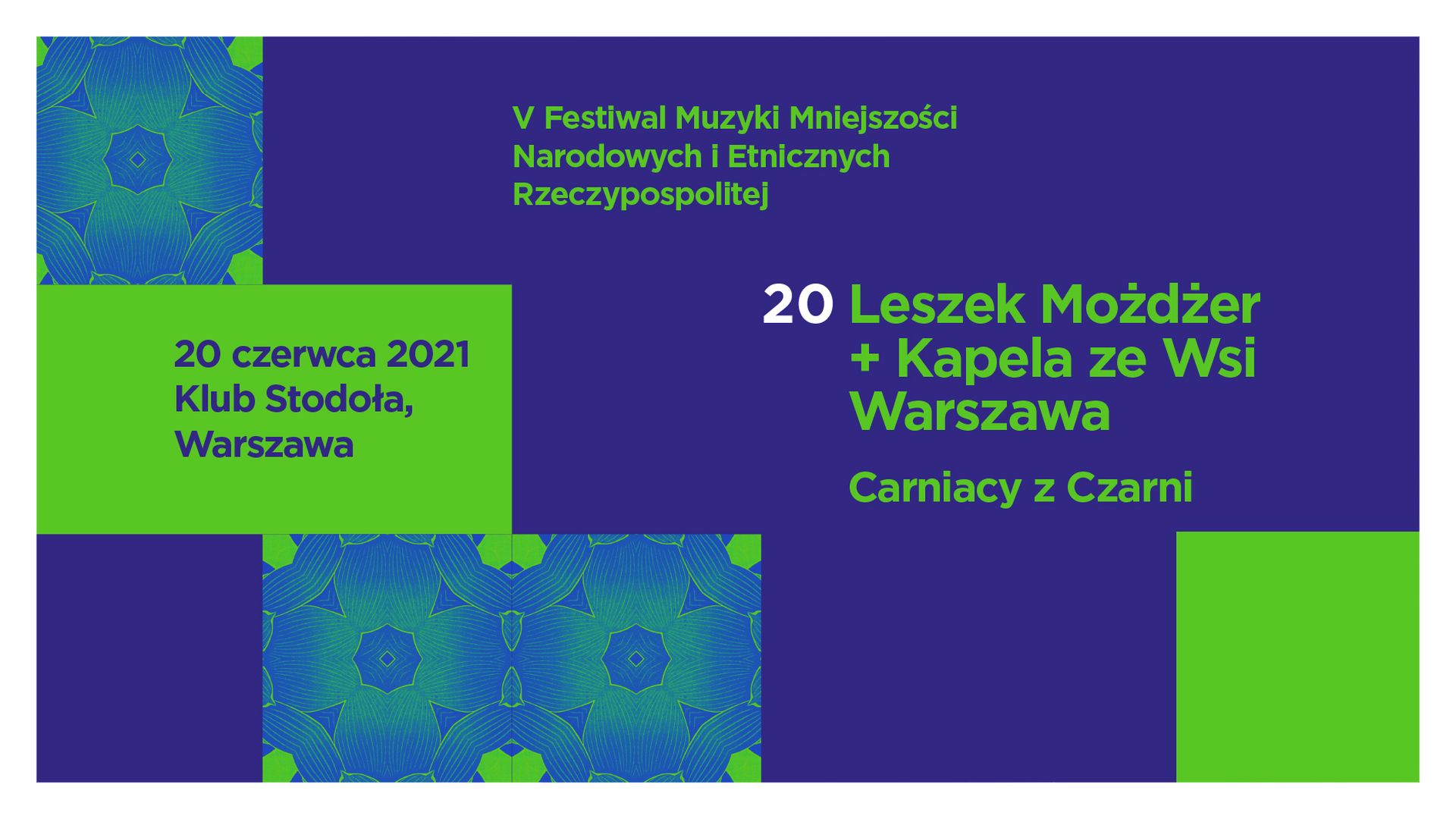 Bilety kolekcjonerskie - V Festiwal Muzyki Mniejszości Narodowych i Etnicznych Rzeczypospolitej - Dzień 2
