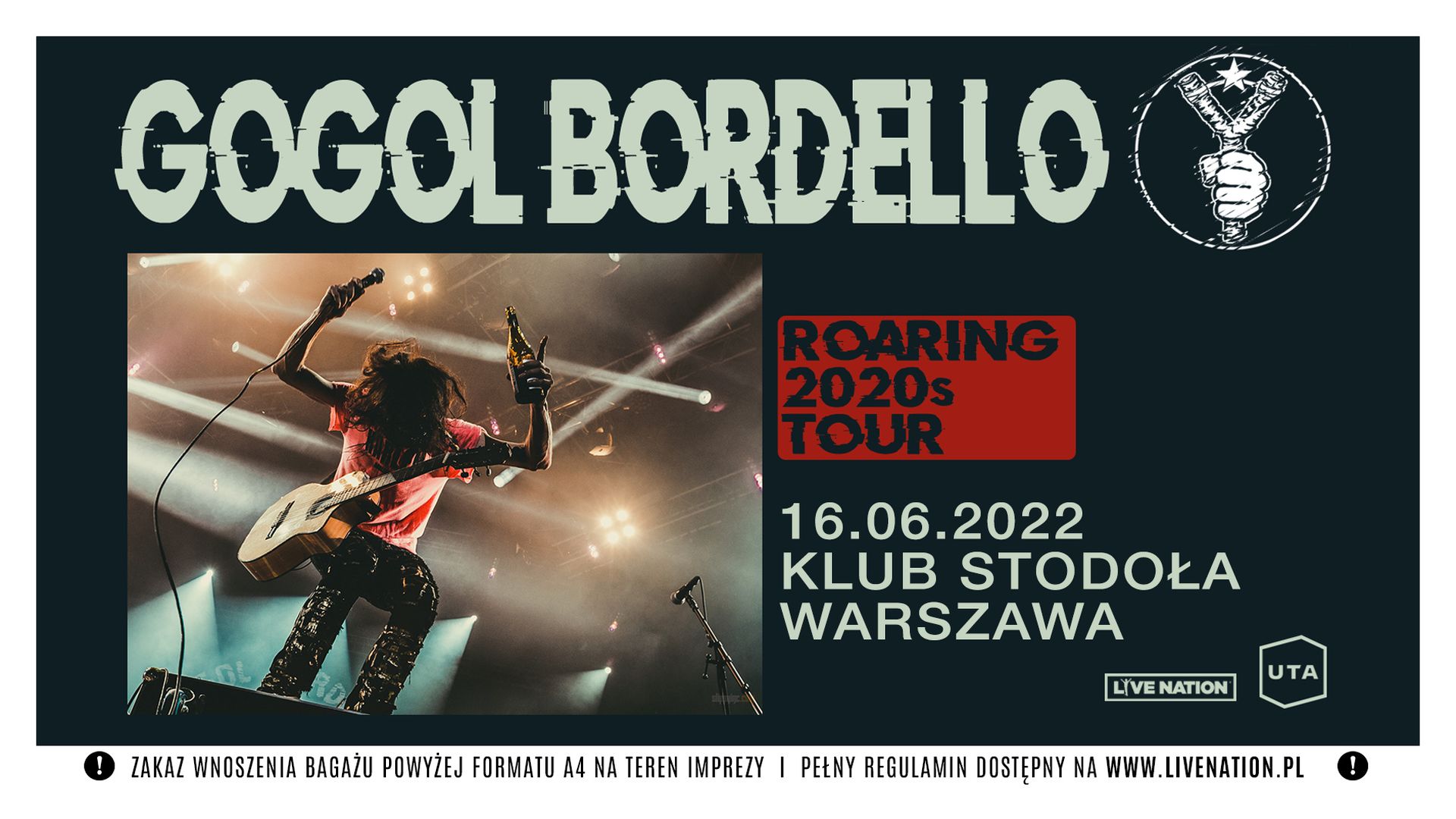Bilety kolekcjonerskie - Gogol Bordello