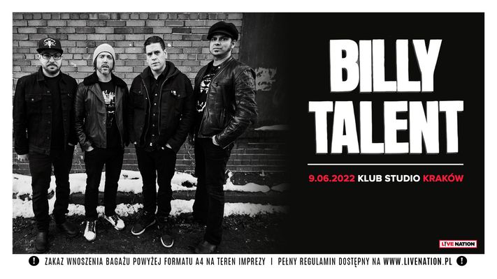 Bilety kolekcjonerskie - Billy Talent