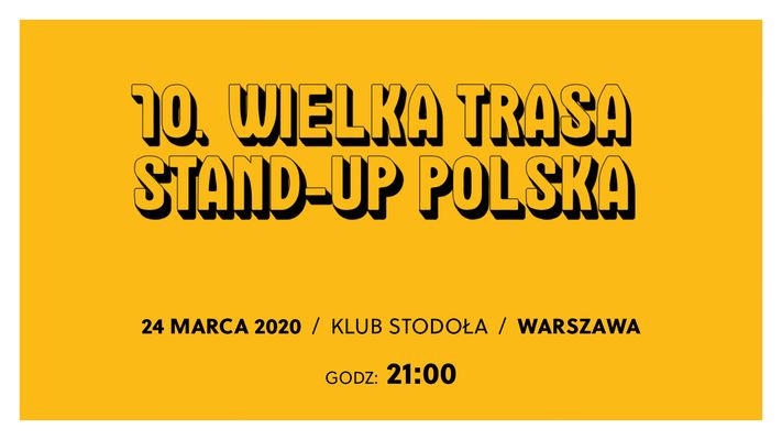 Bilety kolekcjonerskie - 10. Wielka Trasa Stand-up Polska
