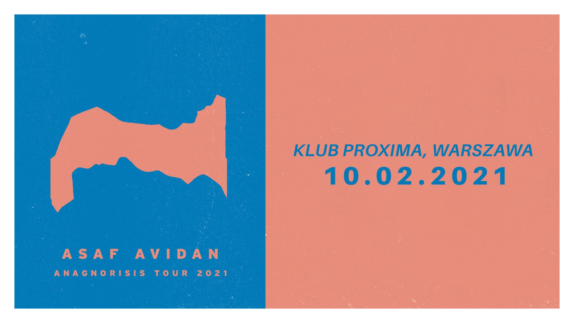 Bilety kolekcjonerskie - Asaf Avidan - Anagnorisis Tour