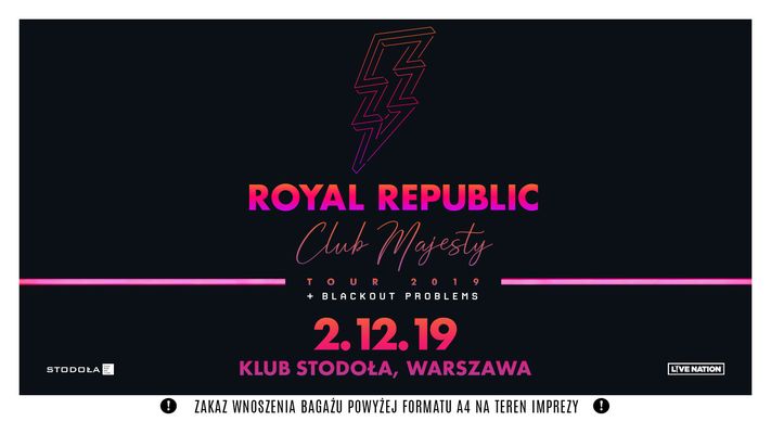 Bilety kolekcjonerskie - Royal Republic
