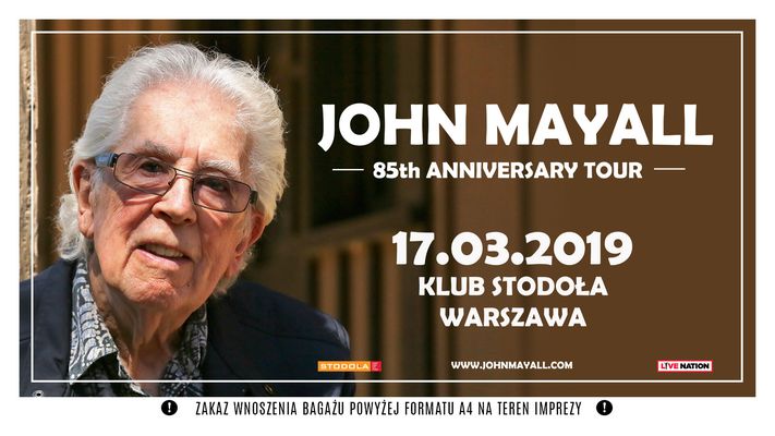 Bilety kolekcjonerskie - John Mayall