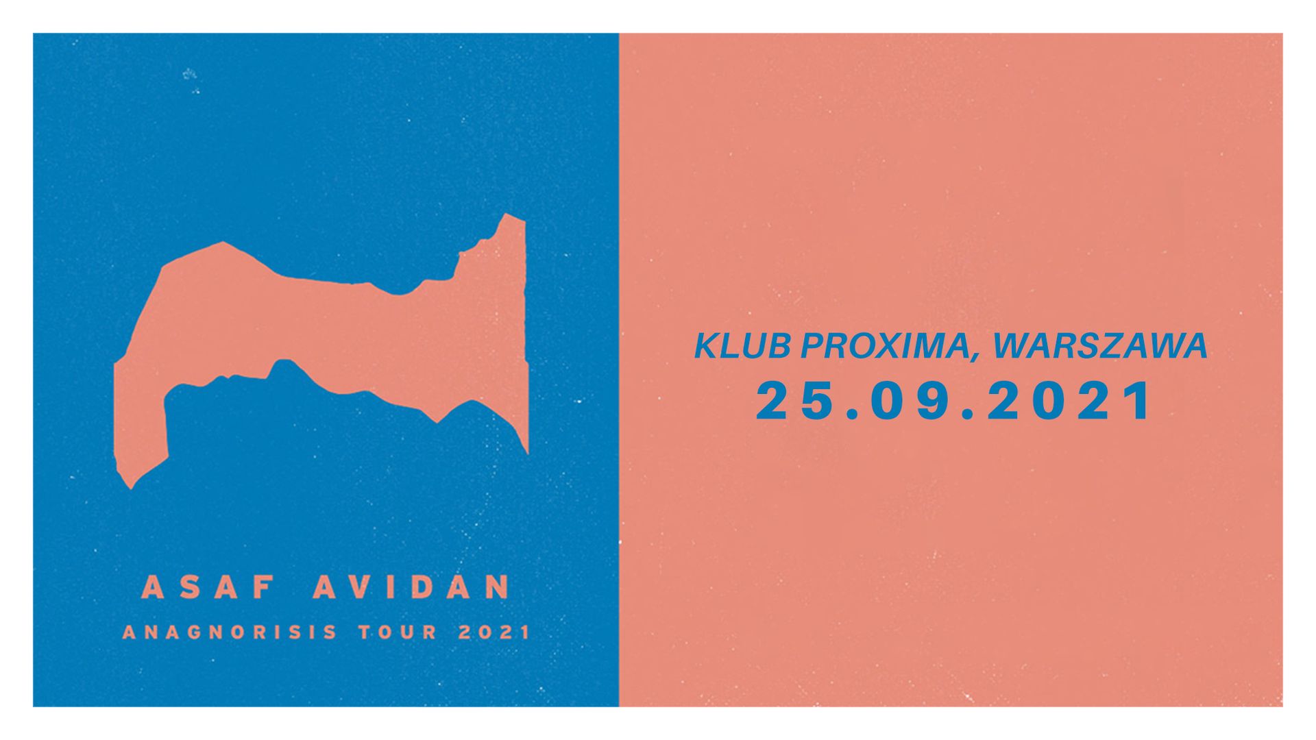 Bilety kolekcjonerskie - Asaf Avidan - Anagnorisis Tour