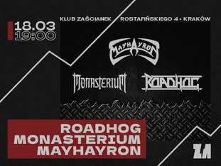 Bilety na wydarzenie Roadhog + Monasterium + Mayhayron Roadhog + Monasterium + Mayhayron - bilety