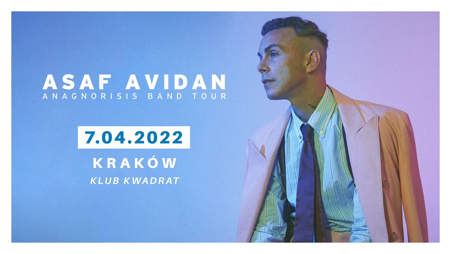 Bilety kolekcjonerskie - Asaf Avidan - Anagnorisis Tour