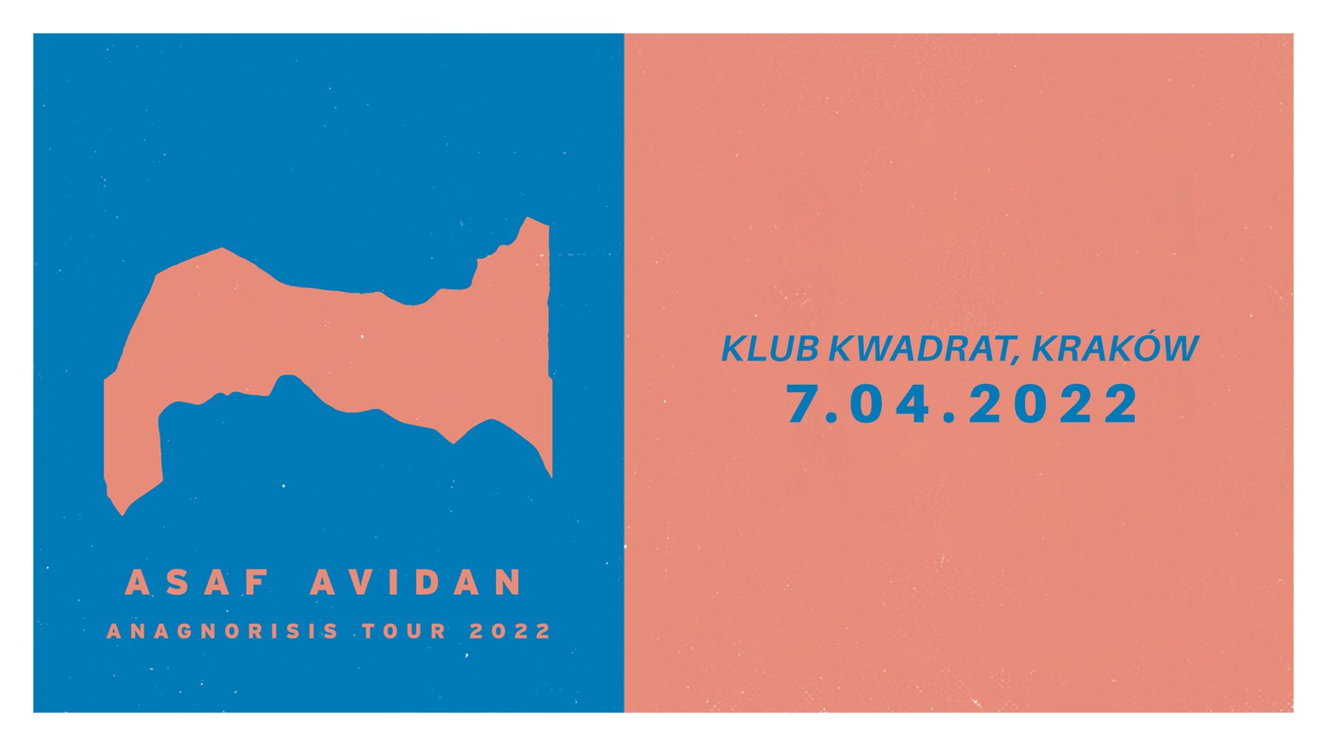 Bilety kolekcjonerskie - Asaf Avidan - Anagnorisis Tour