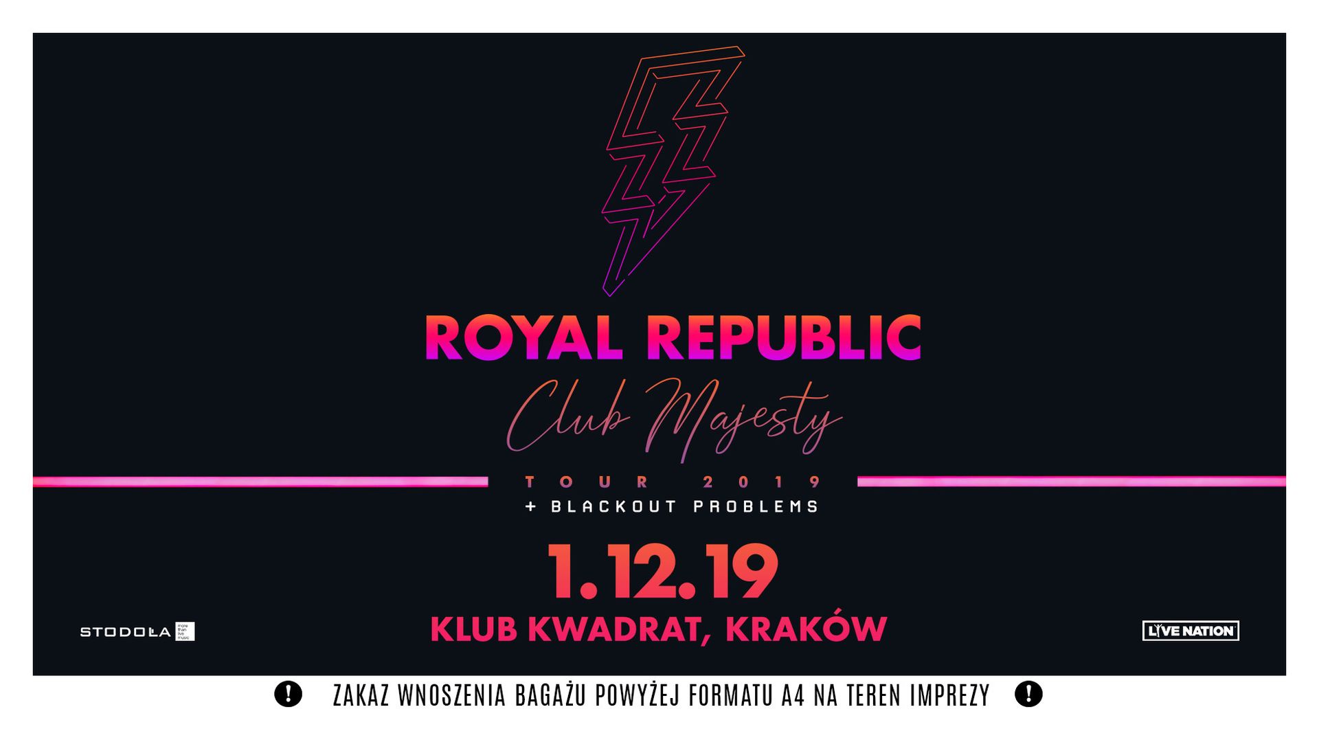 Bilety kolekcjonerskie - Royal Republic