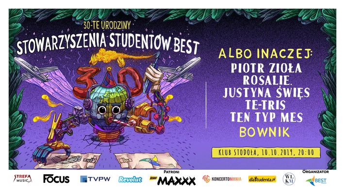 Bilety kolekcjonerskie - Albo Inaczej x Bownik | 30. URO BEST Warsaw!