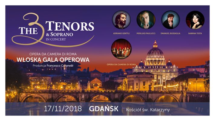 Bilety kolekcjonerskie - The 3 Tenors & Soprano