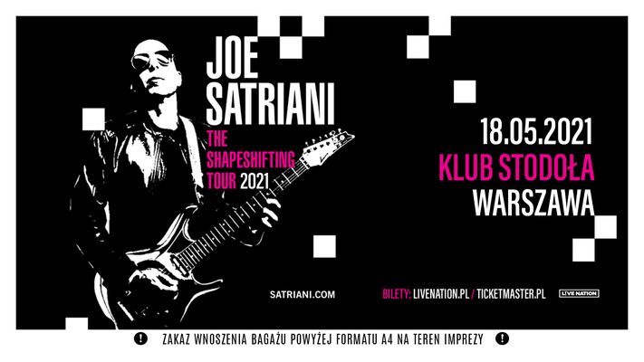 Bilety kolekcjonerskie - Joe Satriani