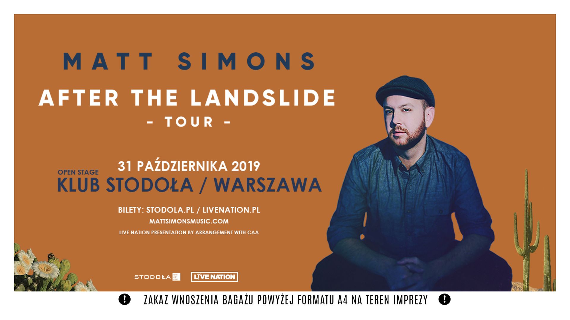 Bilety kolekcjonerskie - Matt Simons