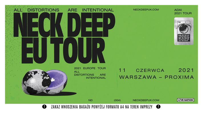 Bilety kolekcjonerskie - Neck Deep