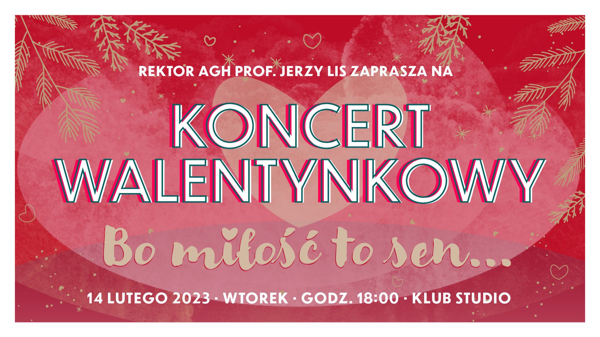 Bilety kolekcjonerskie - Koncert Walentynkowy "Bo miłość to sen…”