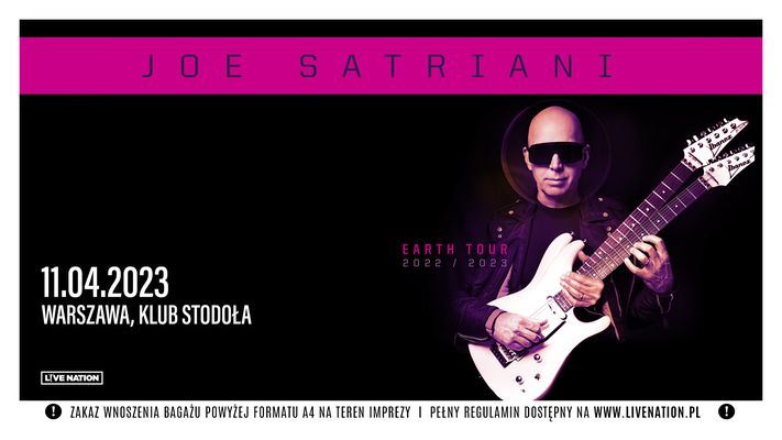Bilety kolekcjonerskie - Joe Satriani