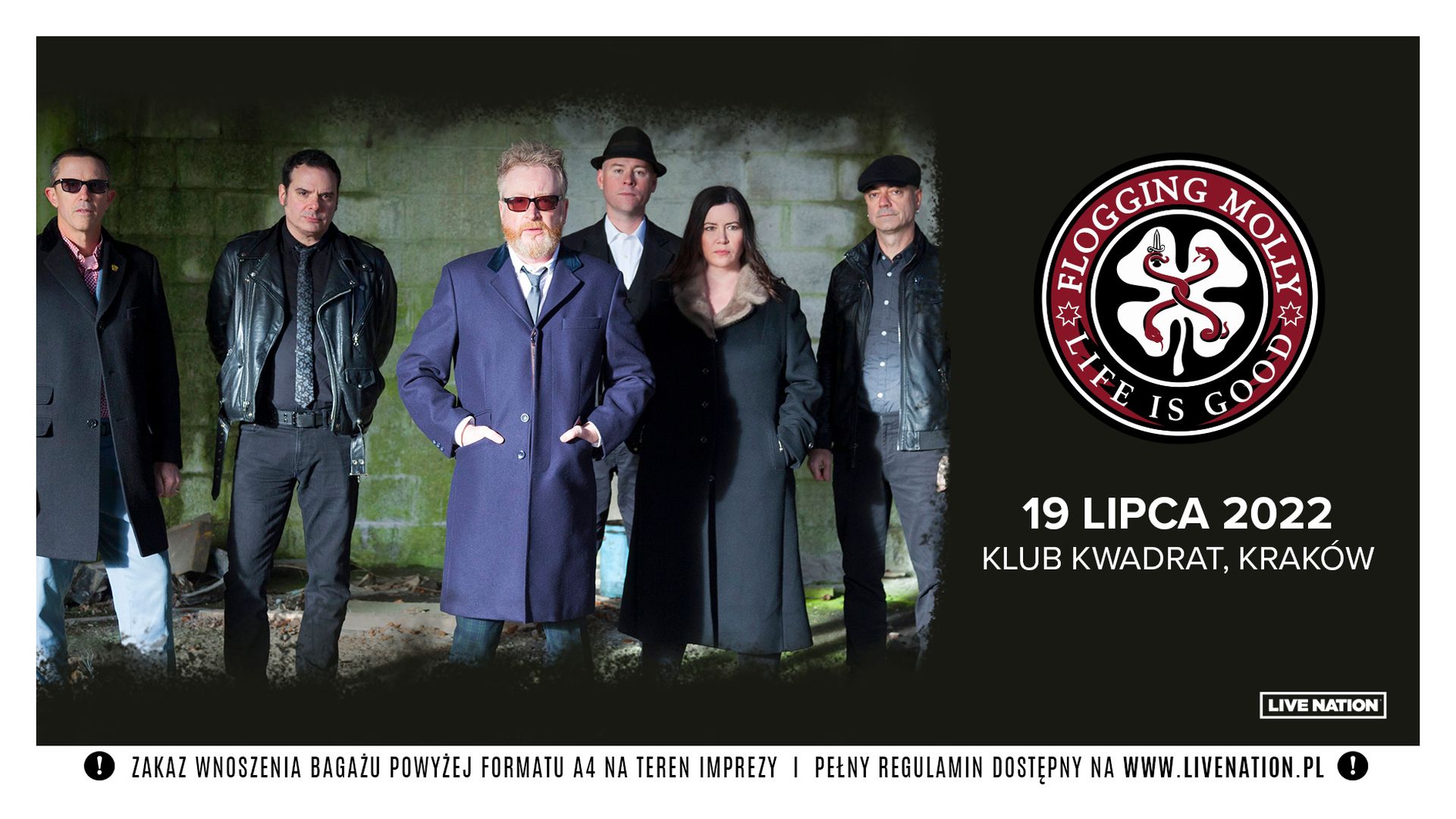 Bilety kolekcjonerskie - Flogging Molly