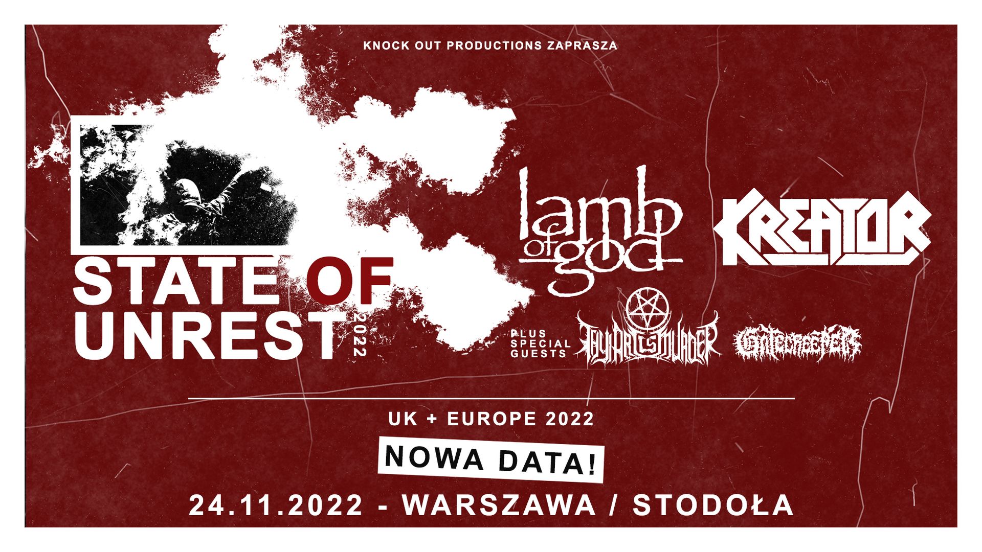 Bilety kolekcjonerskie - Lamb Of God, Kreator