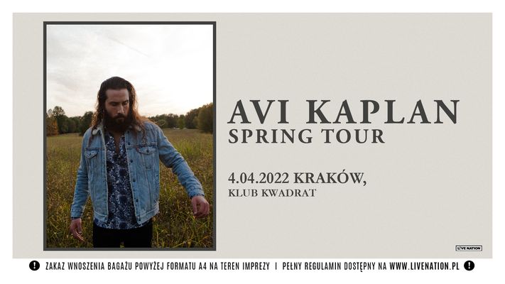 Bilety kolekcjonerskie - Avi Kaplan