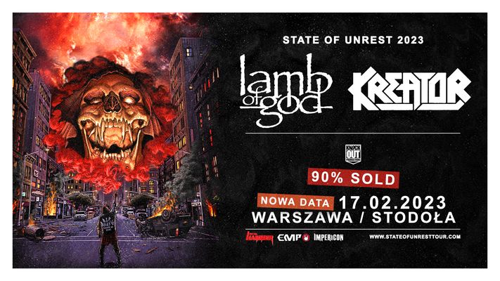 Bilety kolekcjonerskie - Lamb Of God, Kreator