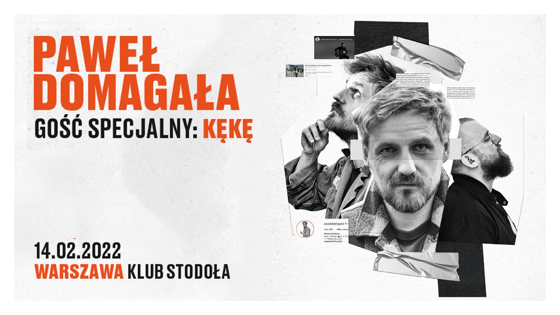 Bilety kolekcjonerskie - Paweł Domagała - koncert walentynkowy