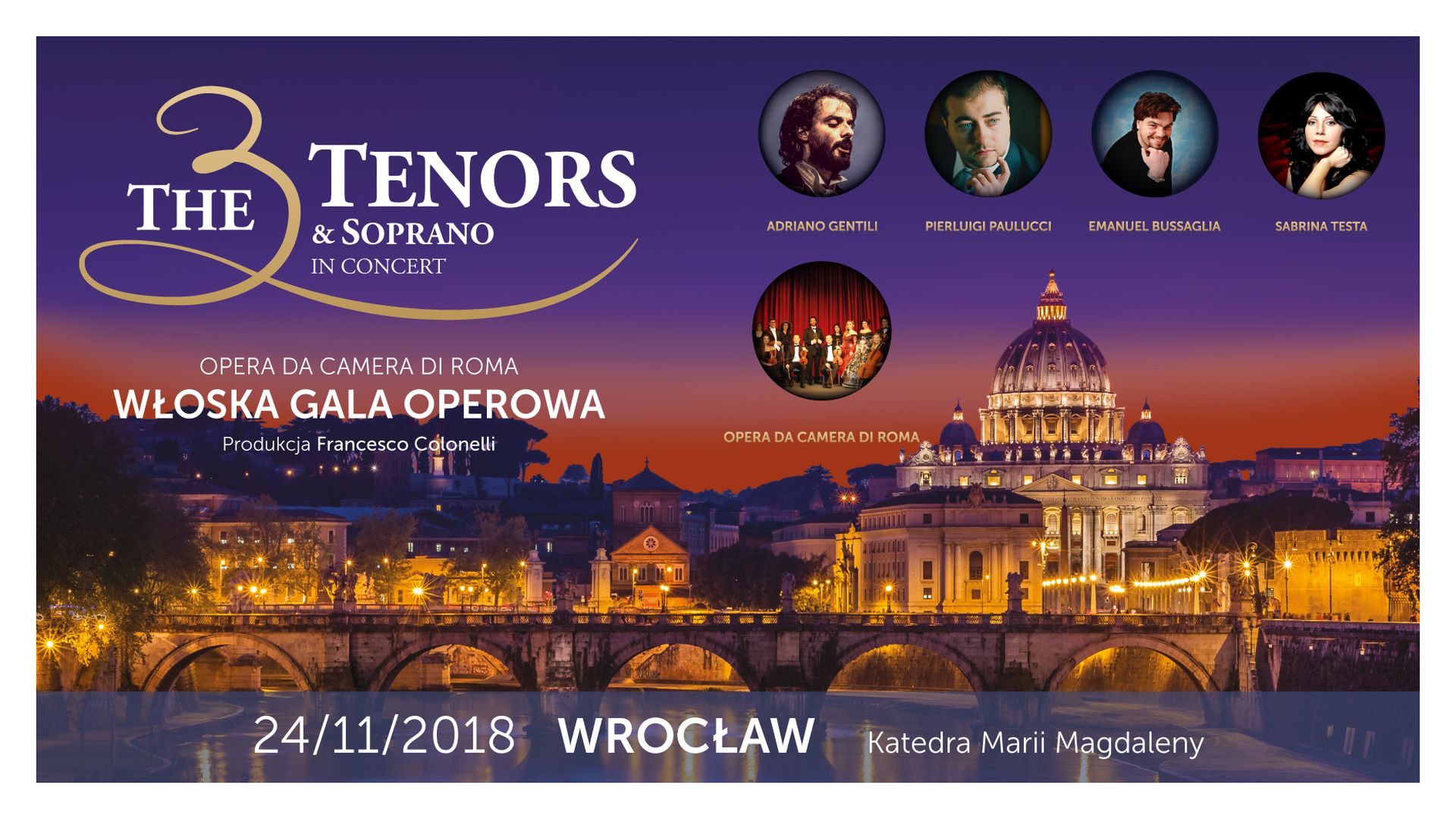 Bilety kolekcjonerskie - The 3 Tenors & Soprano