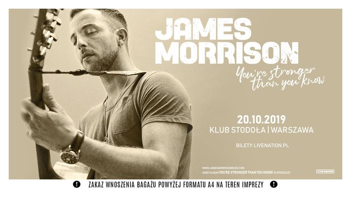 Bilety kolekcjonerskie - James Morrison